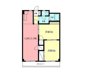 ハイツ城山の物件間取画像